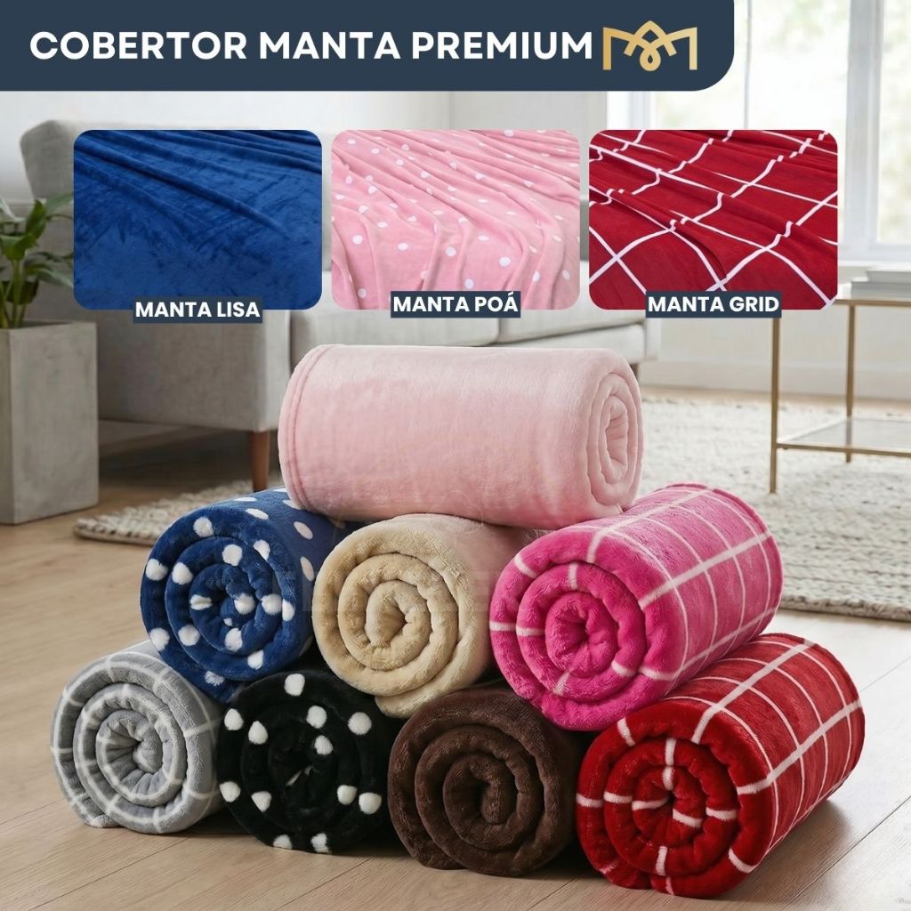 Cobertor Manta Casal 2,20X1,80 Microfibra Soft Lis