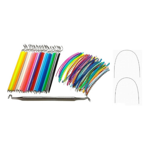 Kit 500 Borrachinhas Aparelho + 10 Trançadas + Ap