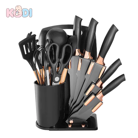 Kit 19 Cozinha Completo Silicone | Inclui Espátul