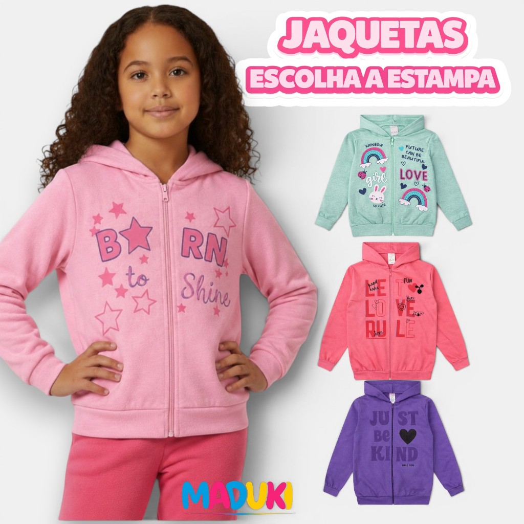 Jaqueta Infantil Juvenil Menina Inverno Premium co