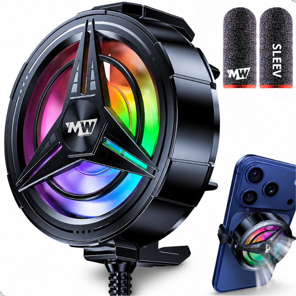 Cooler Celular Gamer 5.500RPM RGB Ventilador Evita