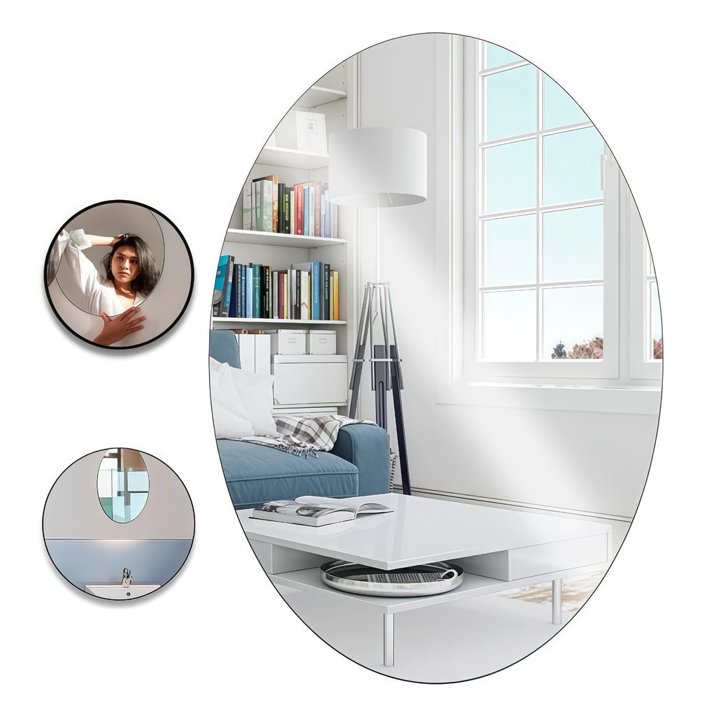 Espelho Adesivo Plástico Decorativo Flexível Esp
