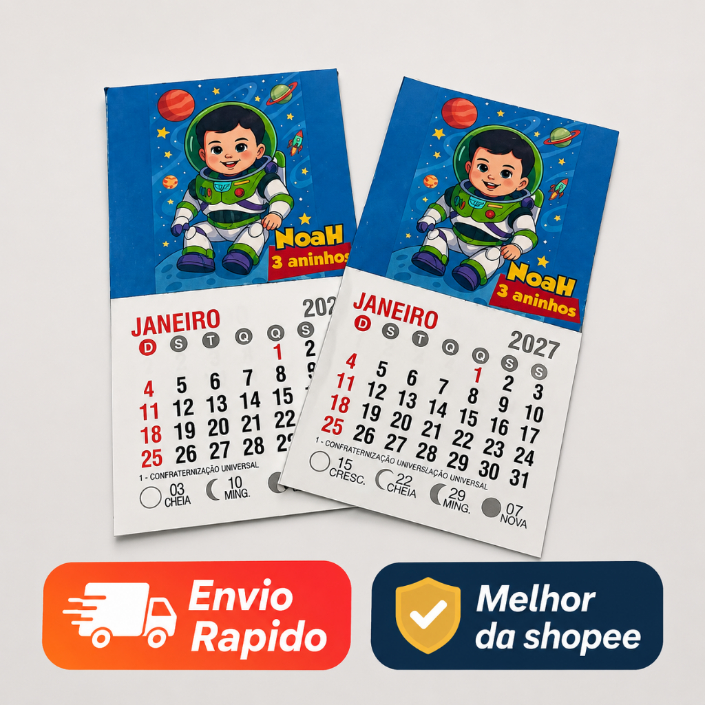 20-100 Calendario  m 2027- personalizado com  Imã