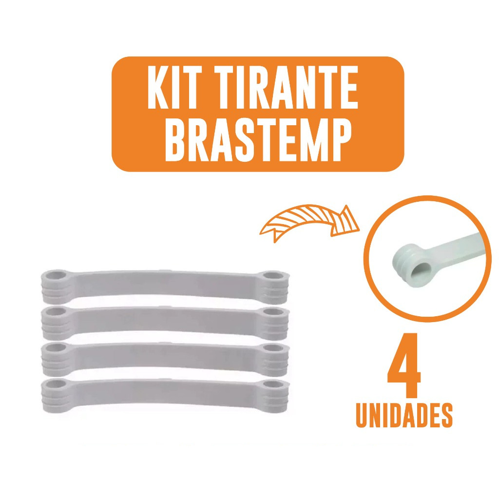 Kit 4 Tirantes compativel com a Lavadora Brastemp