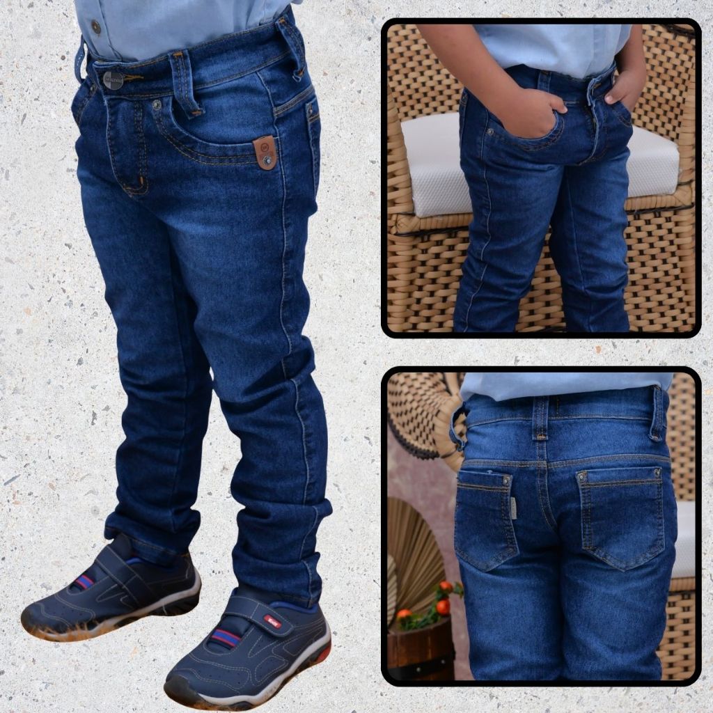 Calça Jeans Kids Masculina Infantil e Juvenil com