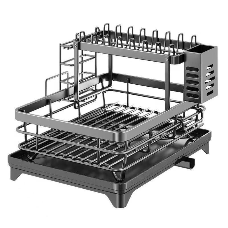 Escorredor de Louça Rack De Cozinha 2 Andares Pre