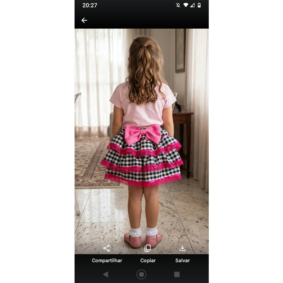 saia junina infantil, babado, renda, fita, laço g