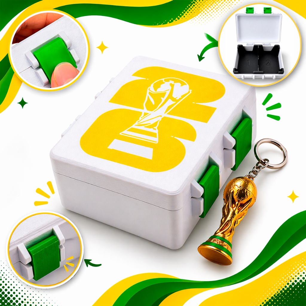 Case Porta Figurinhas Copa Do Mundo 2026 Maleta Es