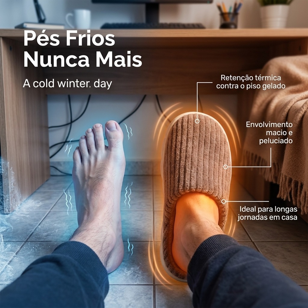 Pantufa Feminina e Masculina Chinelos Antiderrapan