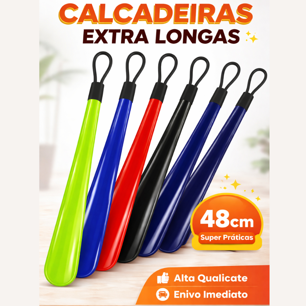 Calçadeira de Sapato Multicolorida 48cm – F