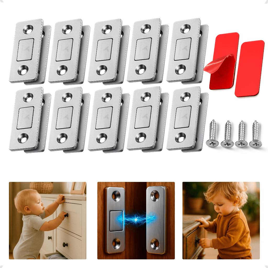 Fecho Imã Porta Armário Magnético Ultra Forte K