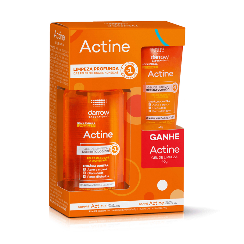 Kit Actine Darrow [1 Gel de Limpeza Facial 140g + 