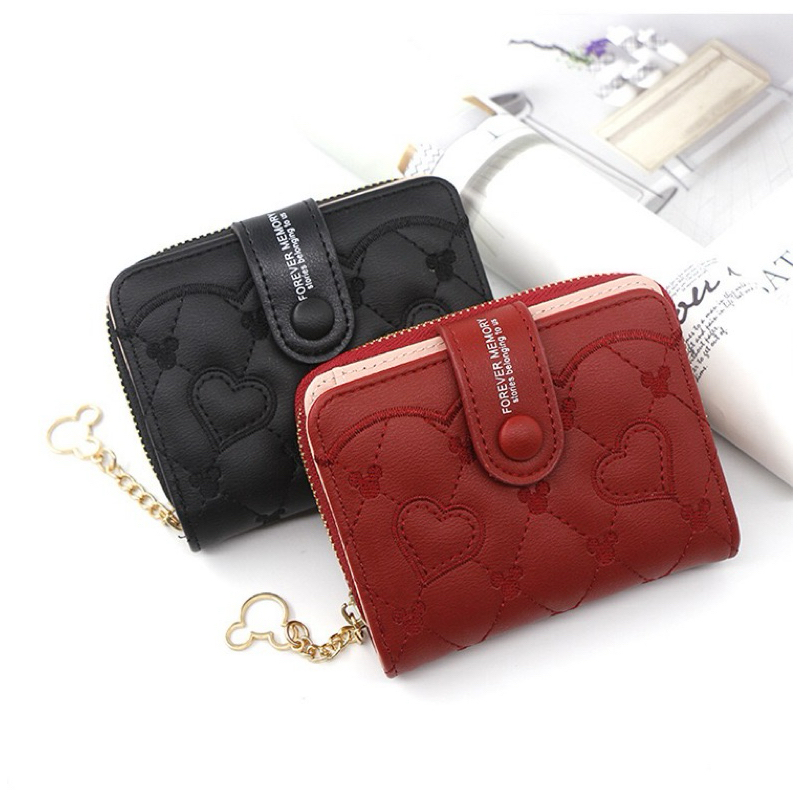 Bolsa de Mão/Carteira Feminina Zíper Porta Moeda