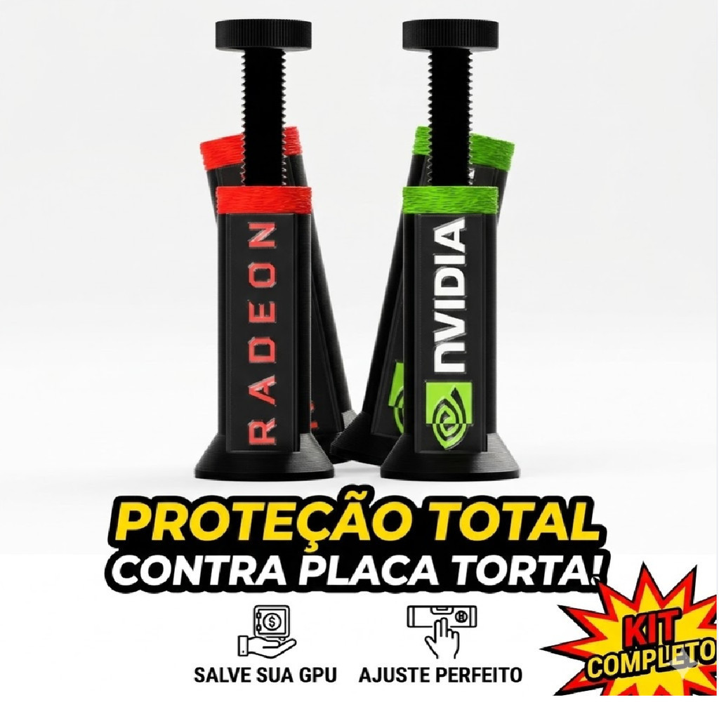 Suporte Ajustável Vertical Para Placa de Video GP