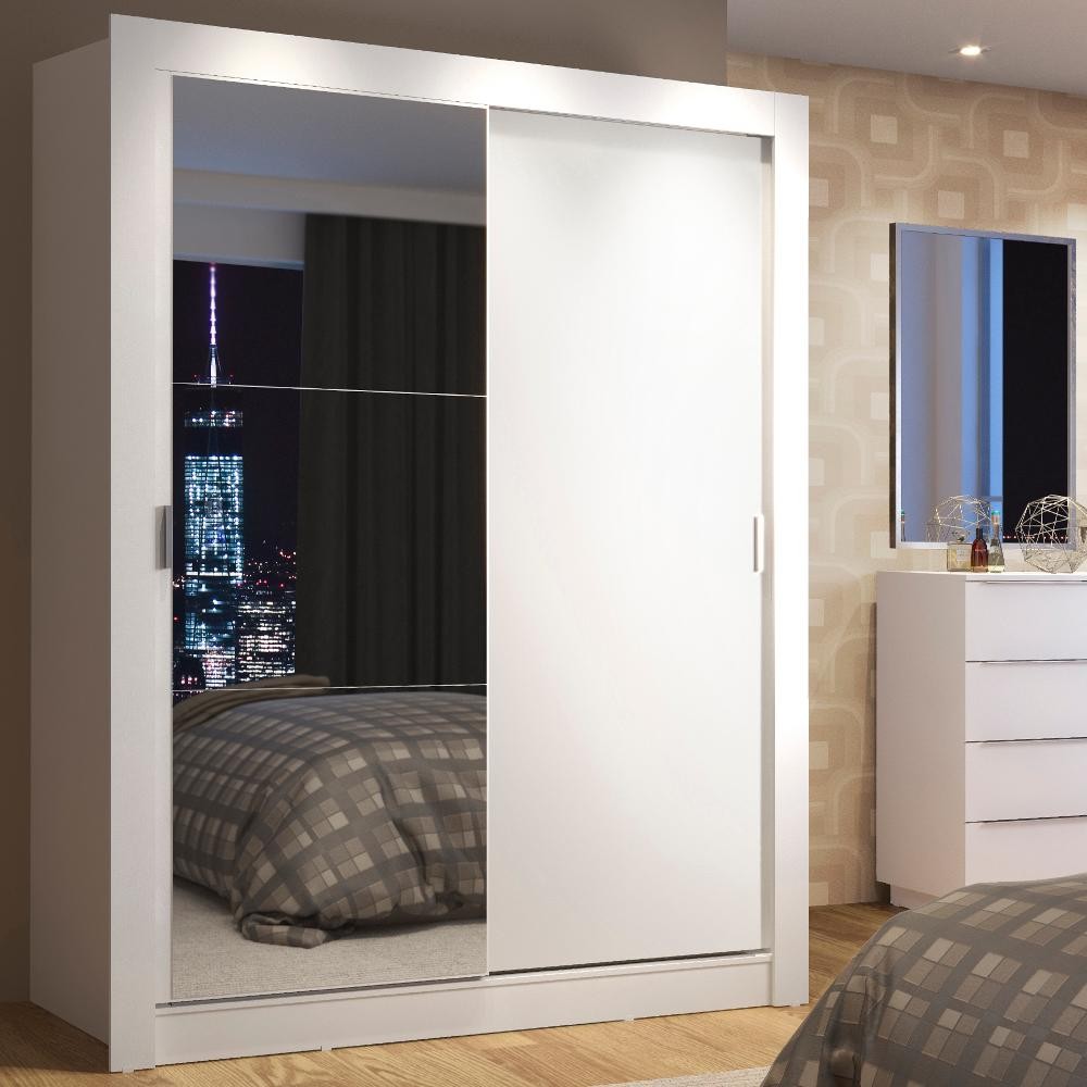 Guarda-Roupa Solteiro Madesa Denver 2 Portas de Co