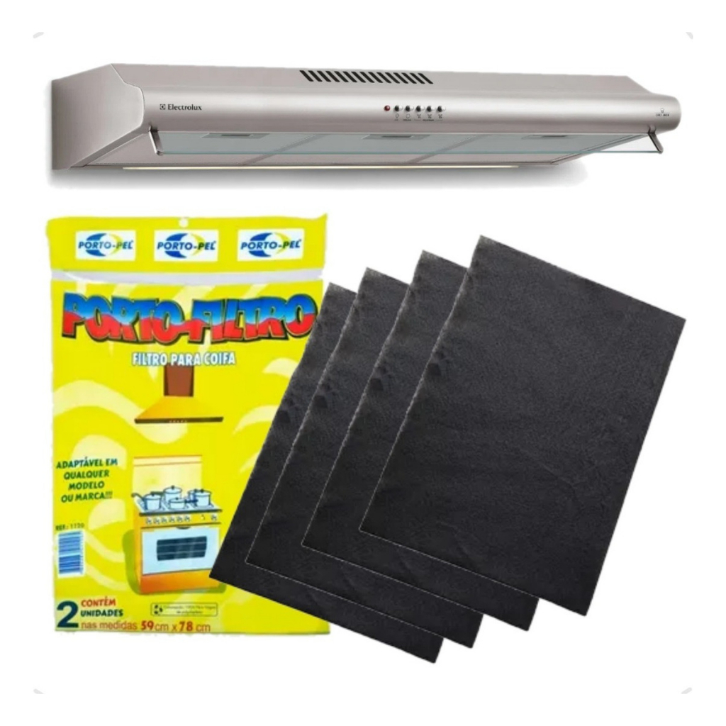 4 Filtros Mantas P/ Coifa Para Todas As Marcas De 