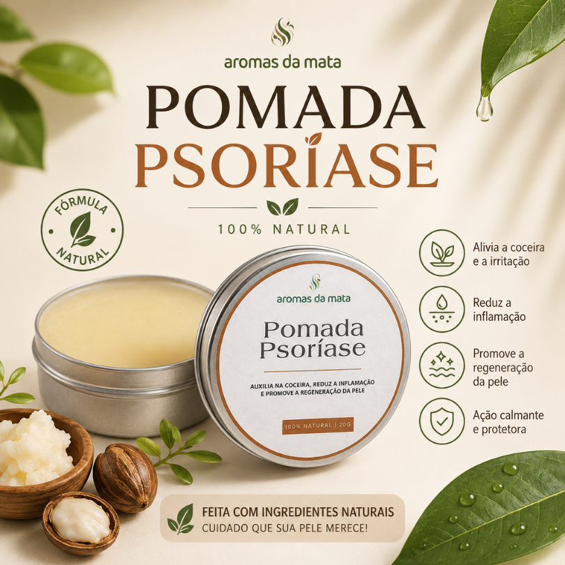 Pomada Para Psoríase e Dermatites Antibacteriano 