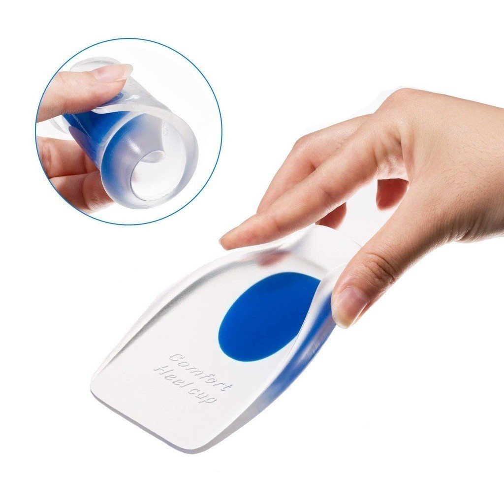 1/2/3 Pares Calcanheira de Silicone Gel Ortopédic