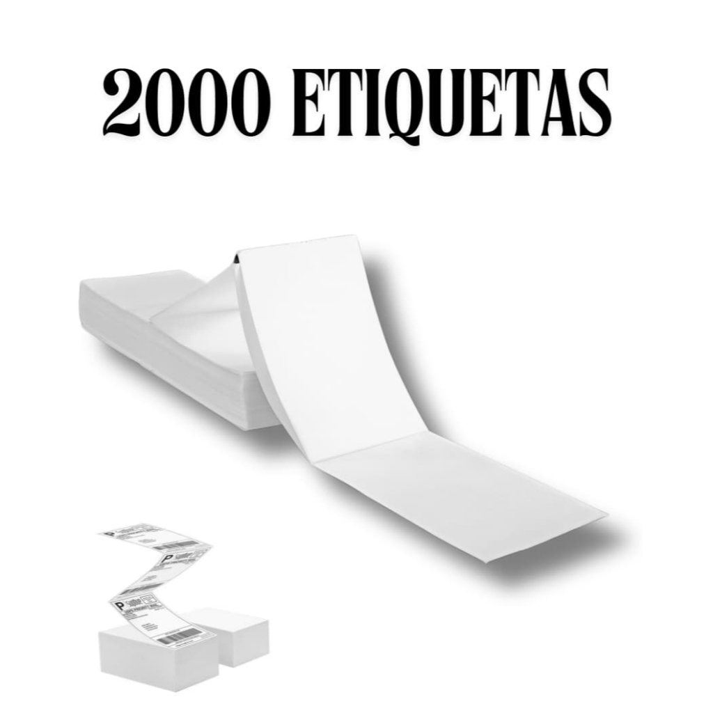 2000 Etiqueta Térmica Papel Adesivo 10x15CM Papel