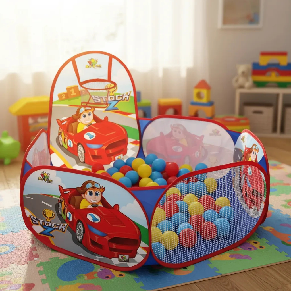 Piscina Infantil De Bolinhas Com Cestinha Basquete