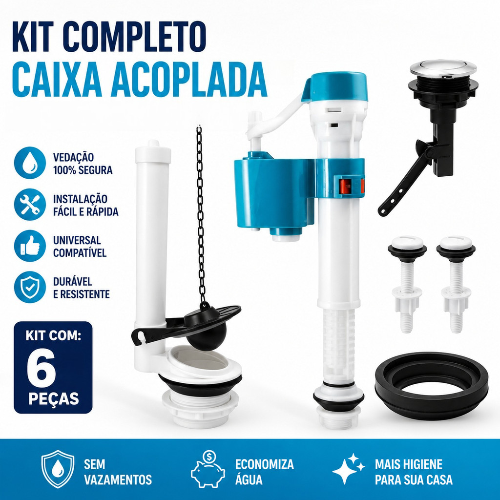Kit Completo Mecanismo Universal Reparo Caixa Desc