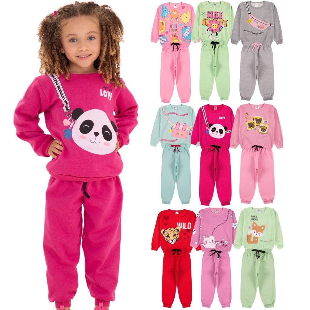 Kit Sortido 6 Peças de Roupas Feminino Infantil I
