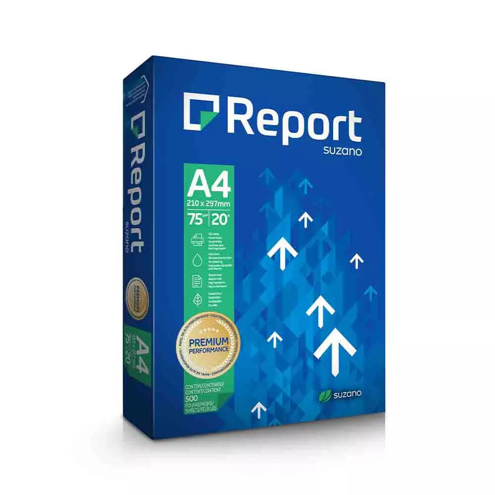 Papel Sulfite Report Multi A4 Branco 75g com 500 F