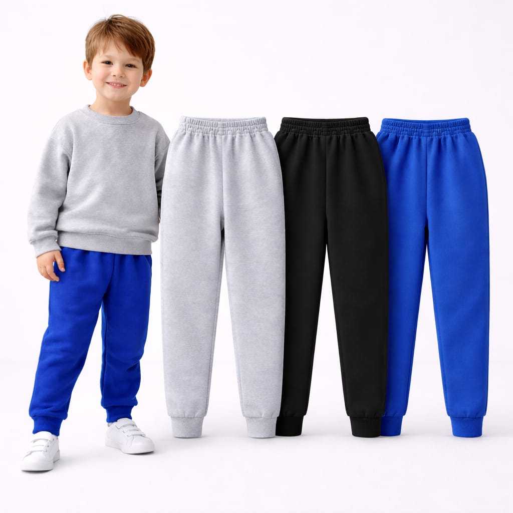 Kit 3 un. Calça Moletom Infantil Apeluciada com P