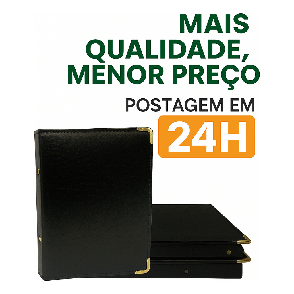 Pasta Para Coral N5 Folha Sulfite A4 Álbum De Fot