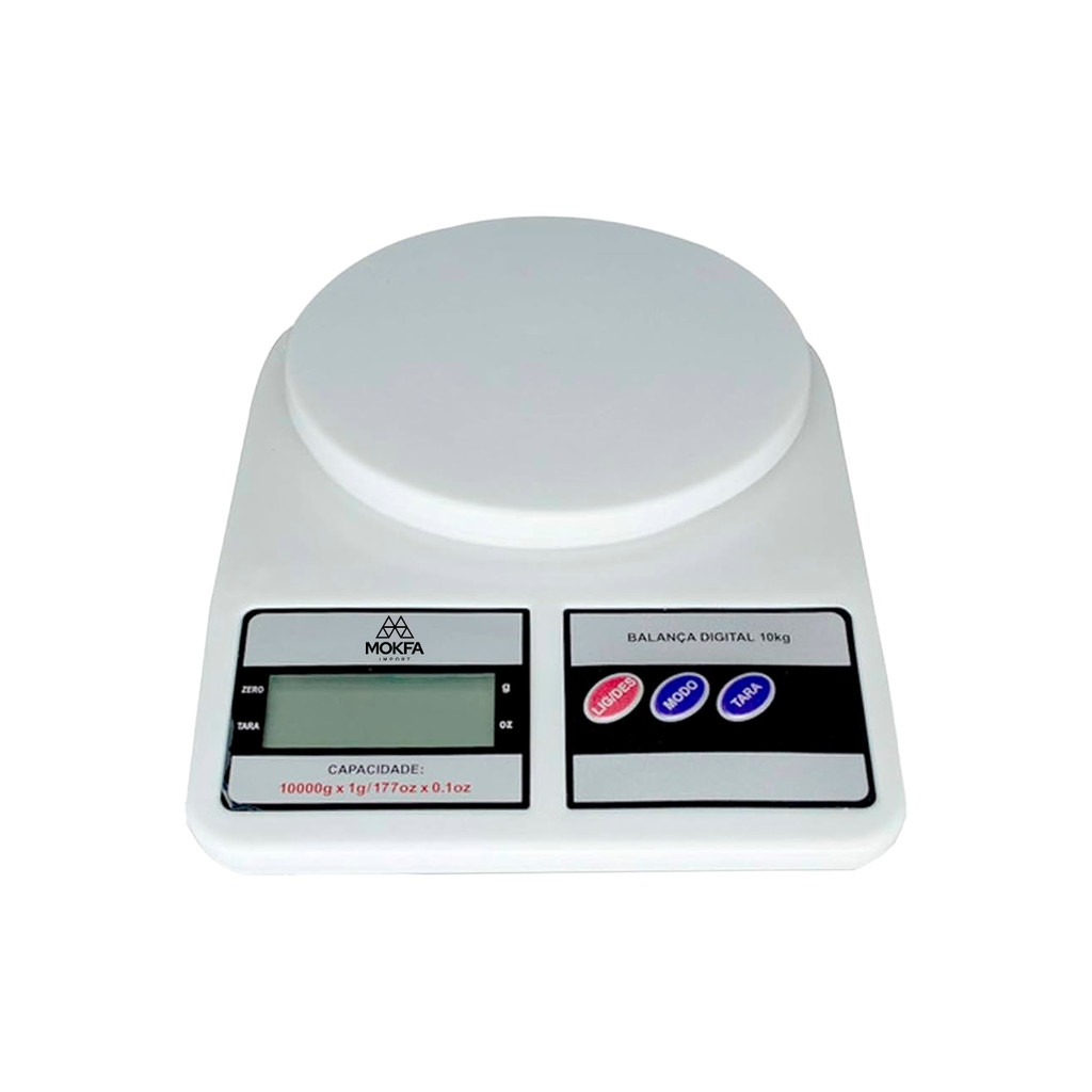Balança Digital Precisão Eletrônica 10kg Branca