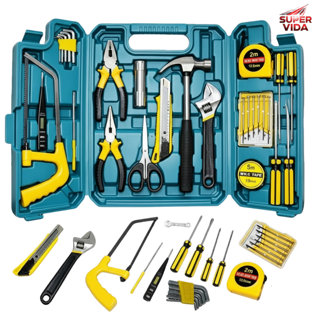 Kit Jogo De Ferramentas 27 Peças Com Maleta Chave
