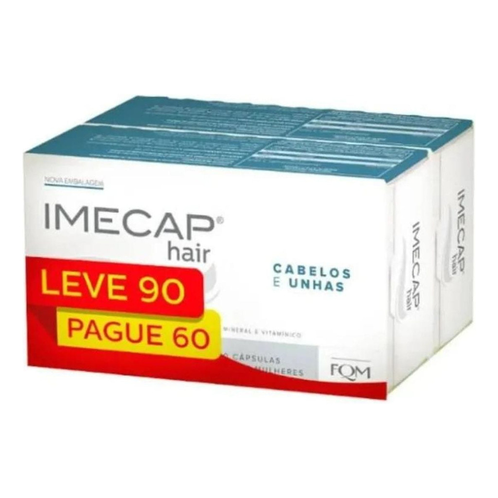 Imecap Hair Cabelos E Unhas Pague 60 E Leve 90