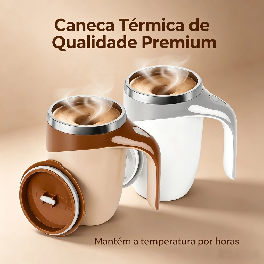 Caneca Misturadora Automática Elétrica USB Bater