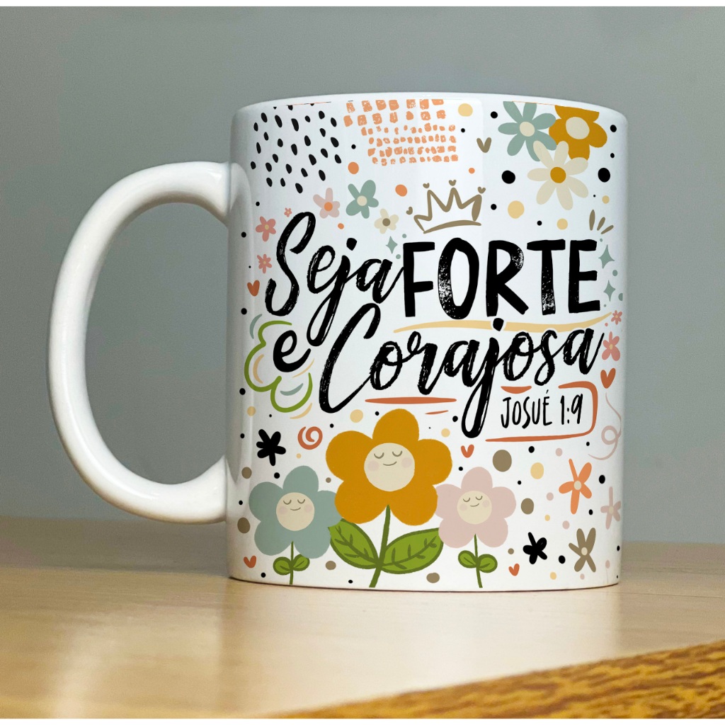 Caneca Personalizada com Frase Motivacional de Por