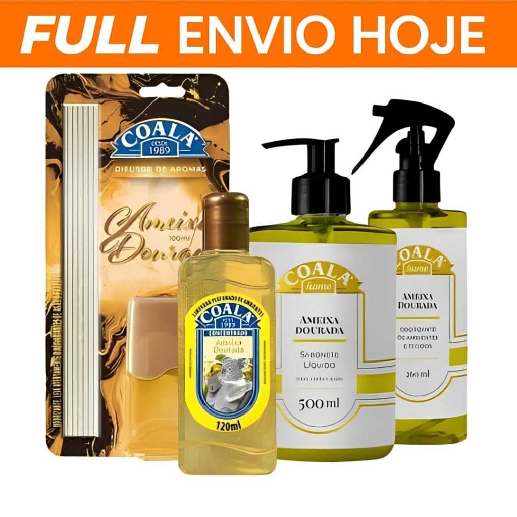 Kit Coala Ameixa Dourada Difusor 100ml Odorizador 