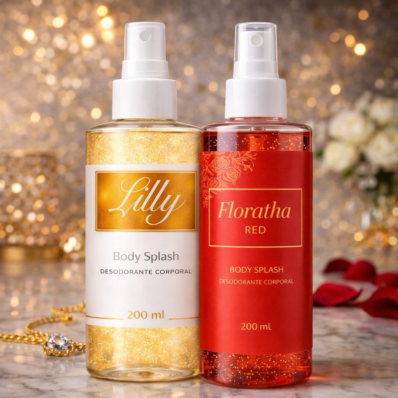 Kit 2 Body Splash Pós Banho Feminino Florata Red 