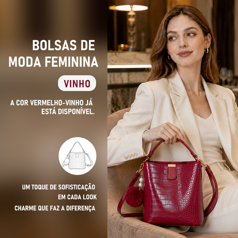 TOMI MITO Bolsa Média De Ombro Crossbody Com Alç