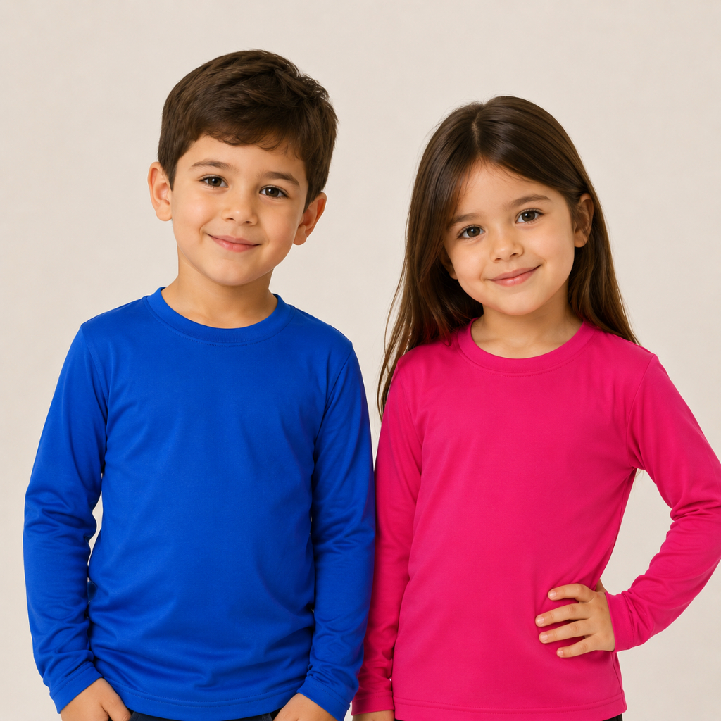 Camiseta UV Infantil UV50+ Manga Longa Proteção 