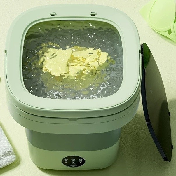 Mini Máquina de Lavar Portátil 11L Dobrável 110