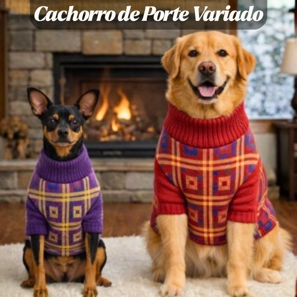 Roupa Tricot Para Cachorro Inverno Quente Confort�