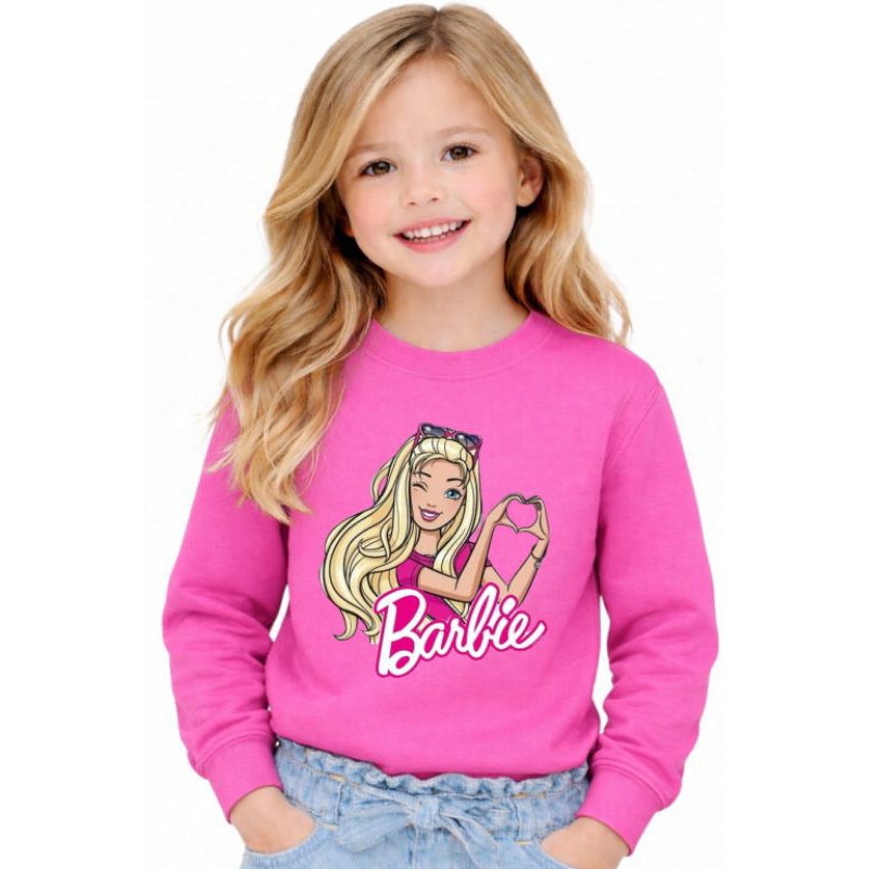 Blusa de frio Infantil Barbie personagem moletom p