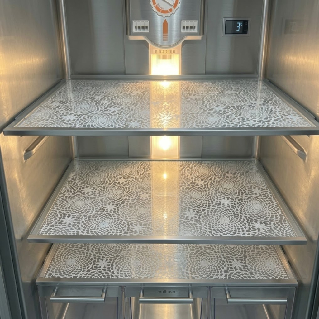 Toalhas de Geladeira Kit com 3 PVC Centro Bandeja 