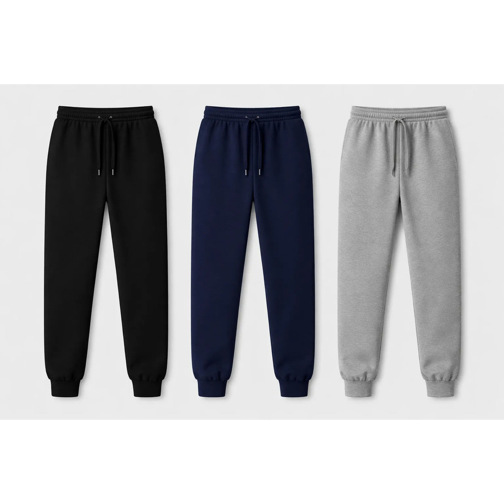 Kit 3 Calça De Moletom Peluciado Infantil Unissex
