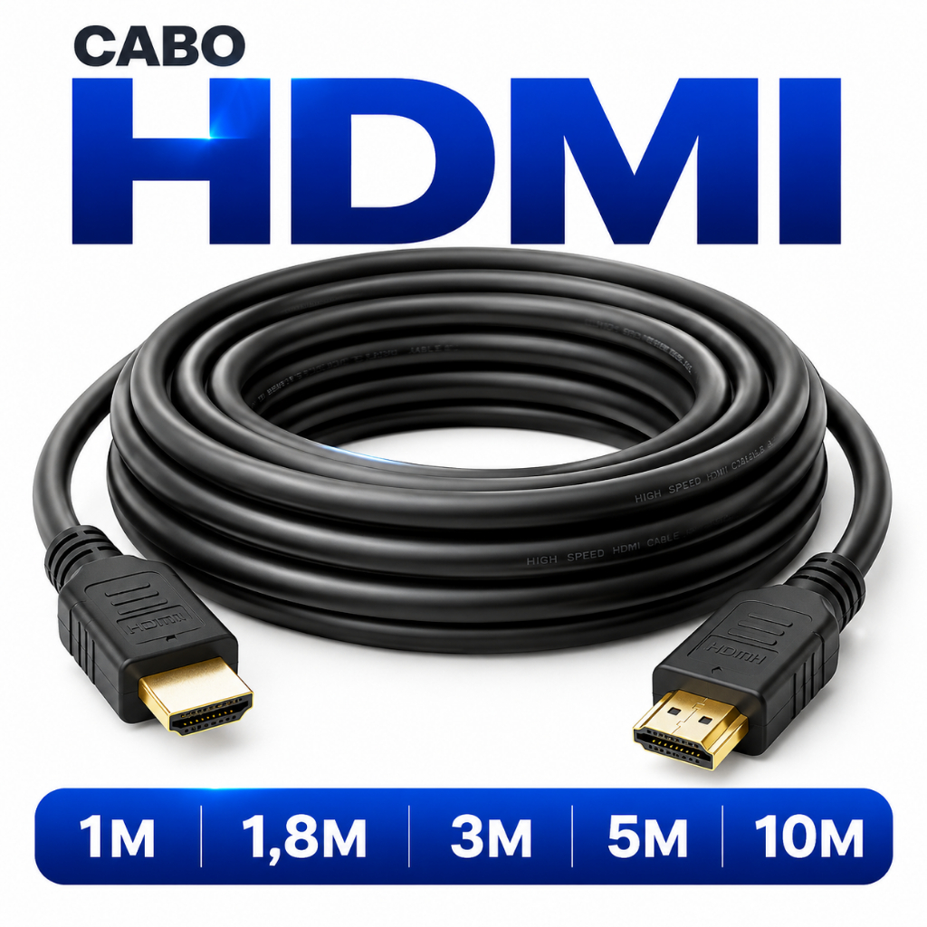 Cabo HDMI 1,8m, 3m Metros 1.4 Gamer PC 1080p 240hz