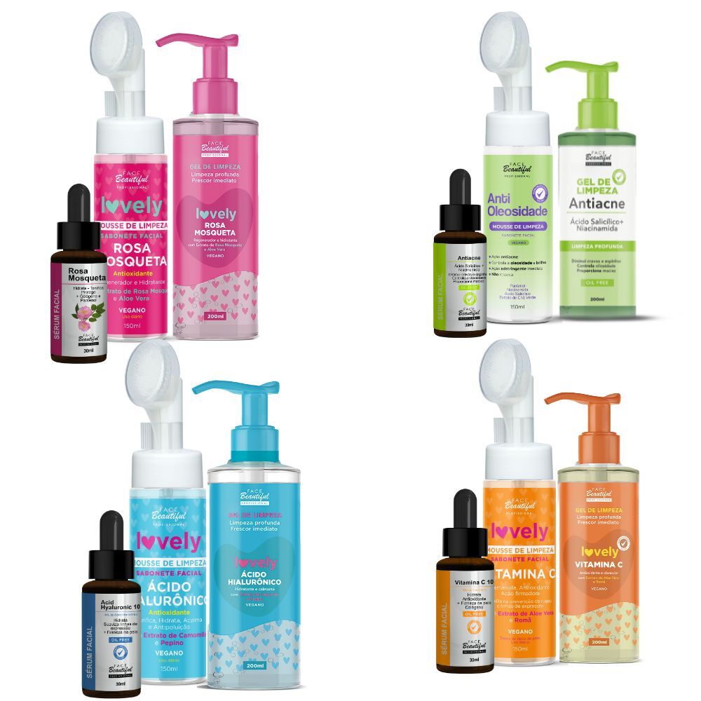Kit Coleção Tratamento Intensivo E limpeza facia