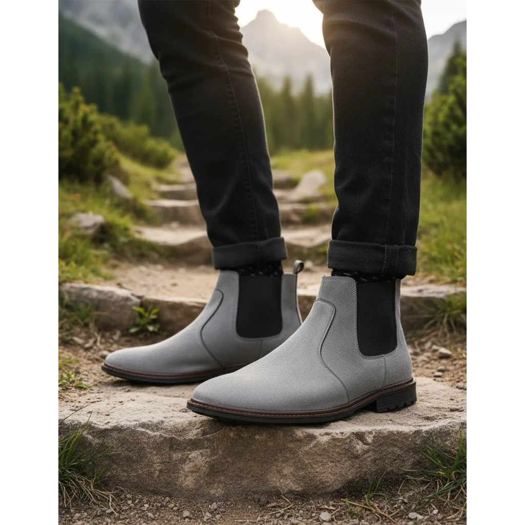 Botina Chelsea Colorado Casual Masculina Em Couro 