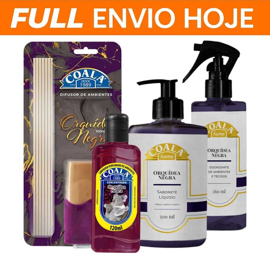 Coala Home Orquídea Negra 4 Peças Difusor Odoriz