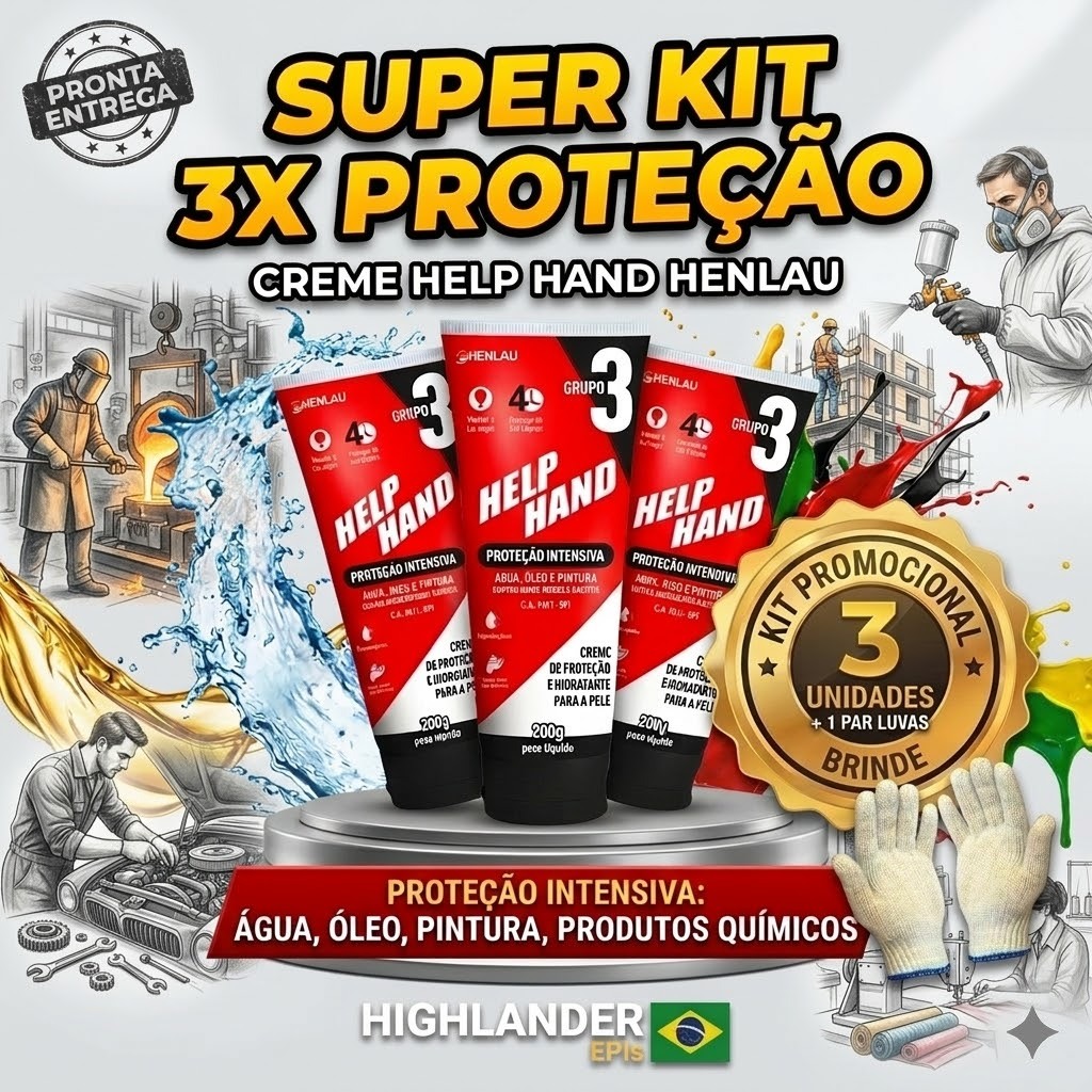 CREME HENLAU GRUPO 3 – KIT COM 3 GANHE 1 PAR