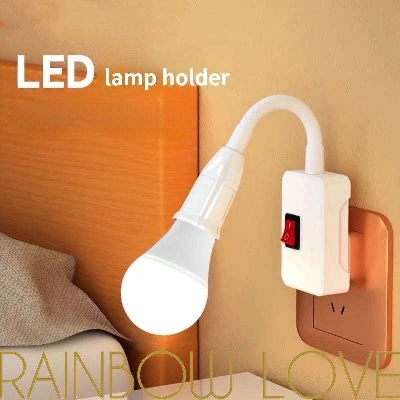 Tomada De Lâmpada E27 110-220V Extensor De Soquet