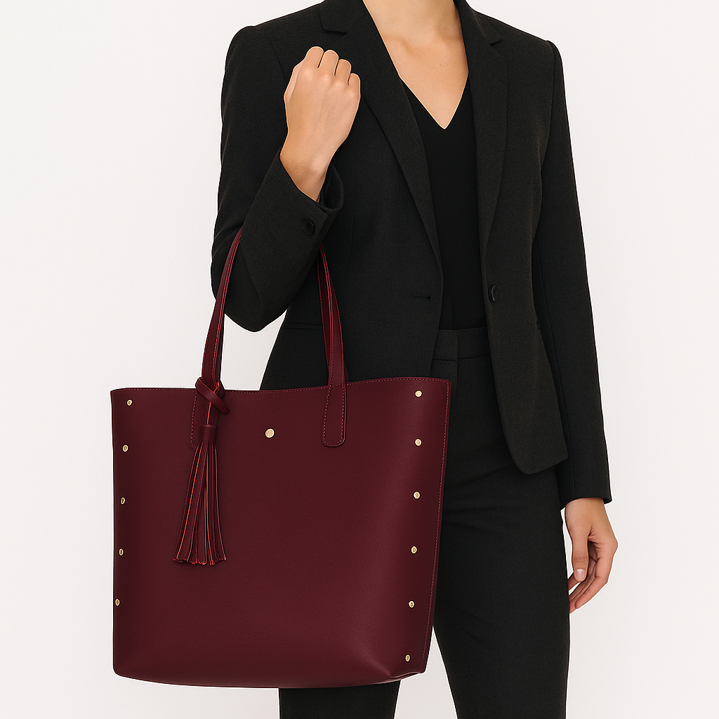 Bolsa Sacola Grande Tote Minimalista Com Alça De 